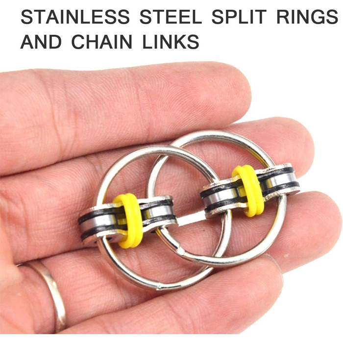 Велосипедний ланцюг Fidget Stress Reducer для дорослих і дітей (3 упаковки)