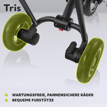 В1 триколісний велосипед і коляска, складається для дітей від 1,5 років до 25 кг, сидіння з функцією повороту на 180 градусів, рег