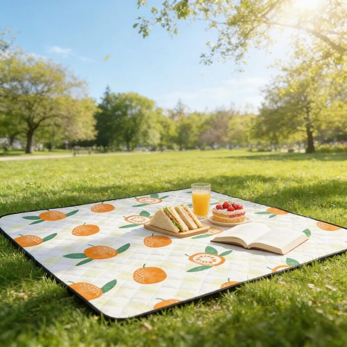 Великі водонепроникні килимки для пікніка для кількох осіб, піскозахисні, складані, портативні, для використання на свіжому повітрі, наприклад, для кемпінгу, пляжу, концертів, піскозахисний килимок для кемпінгу