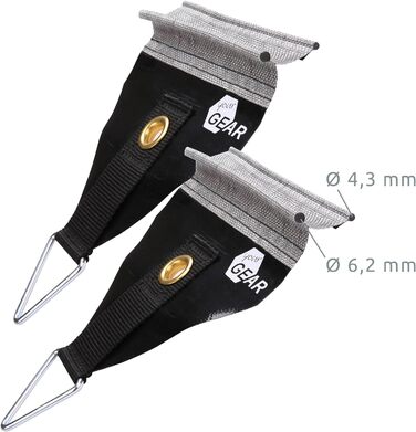 Ваш тент GEAR Storm Set - 4-точковий захист тенту, штормовий ремінь, відтяжки, підходить для всіх тентів