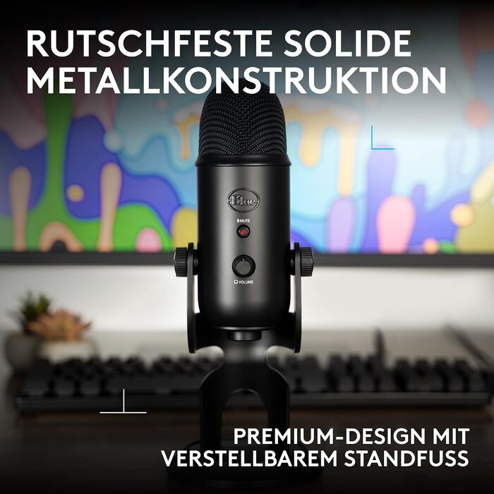 Мікрофон Logitech G Blue Yeti для запису, стрімінгу та геймінгу Classic Black