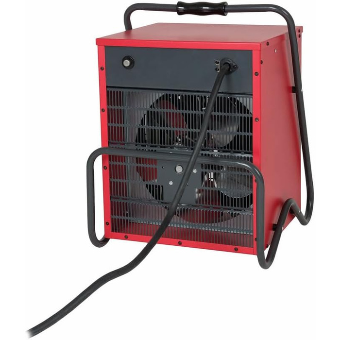 Електричний вентилятор-обігрівач Eurom 15 000 Вт, з кабелем, 400 В 332711 (Вентилятор-обігрівач, обігрівач гаража, обігрівач майстерні, електричний обігрівач) Потужність 15 000 Вт / Потужність двигуна 95 Вт / Рівні потужності 3