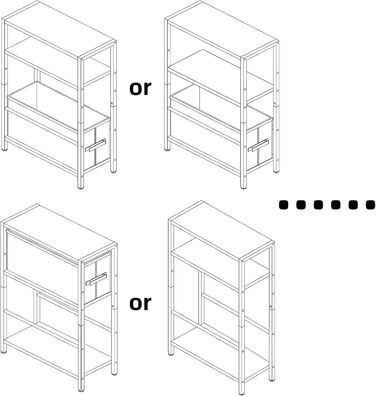 Вузький журнальний столик з поверхнею для зберігання, 3-ярусний вузький журнальний столик з тканинним кошиком, тонкий журнальний столик для вітальні, спальні, кабінету, тумбочки, офісу, світло-сірий дуб YD-TM052Y