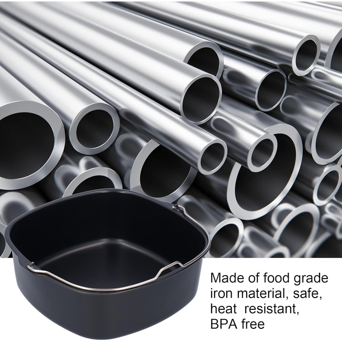 Форма для випічки Ejoyous Airfryer, Запіканка для фритюрниці Форма для торта Бочка для торта з антипригарним покриттям, для HD9925 HD9860 HD9905 01 Аксесуари для випічки у фритюрниці (22 см) Ejoyousptemdy7g58-12