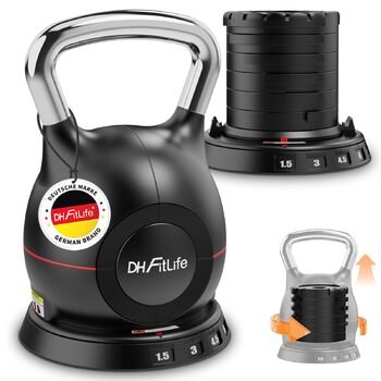 Набір розбірних гирь DH FitLife 7-в-1, регульована вага 1,510 кг