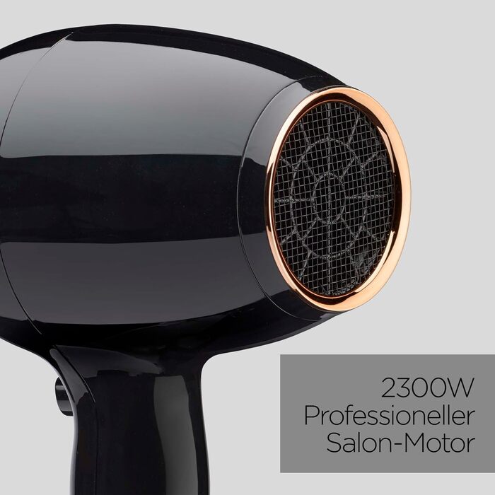 Фен BaByliss Pro Power D5245E EU Потужний (2300 Вт), професійний AC-двигун, іонна технологія проти особливого пушення, 3 температурні та 2 швидкісні режими, чорний