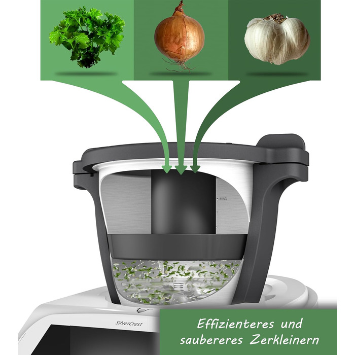 Роздільник змішувальної камери Mixle, редукція чаші для змішування, сумісна з Monsieur Cuisine Smart, Connect & Trend, більш ефективне подрібнення їжі, аксесуари