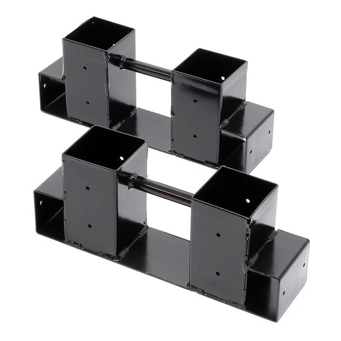 Допоміжний пристрій для укладання дров Wiltec, комплект з 2 шт., 335 x 85 x 130 мм, допоміжний пристрій для укладання дров, підставка для дров та розпалу, тримач для дров