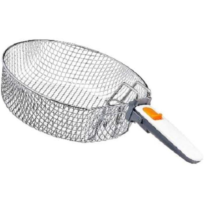 Фритюрниця Filtra One 1,900 Вт Місткість 1,2 кг Чиста масляна система Ситечко для смаження залишків З термічною ізоляцією Можна мити в посудомийній машині білого кольору, 1631