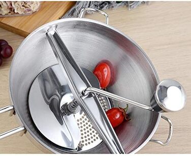Кухонна м'ясорубка Dariokki з нержавіючої сталі, процідити і натерти на тертці та овочева, легко чиститься, довговічна якість