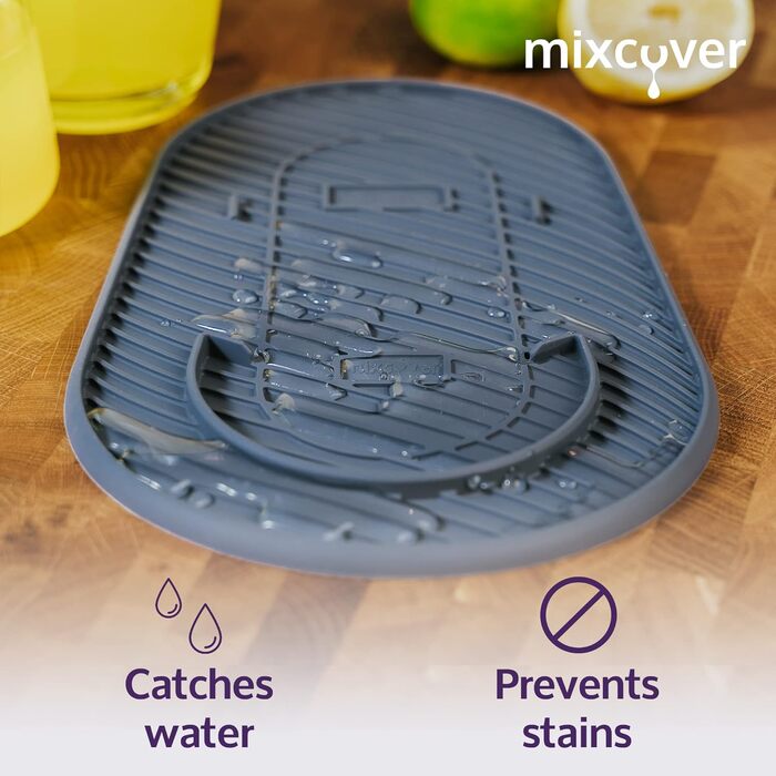 Силіконовий килимок Mixcover сірий для підкладки із захистом від Sodastream DuoDrip Аксесуари Soda Stream для виробників газованої води Duo Аксесуари для Sodastream Duo або Sodastream e-duo Sodastream Duo Grey