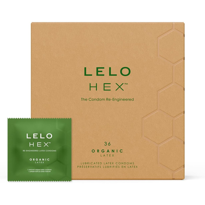 Презервативи LELO HEX Organic, ультратонкі, 36 шт