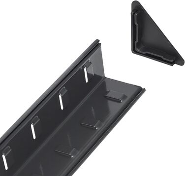 Міцний стелаж Relaxdays, ВxШxГ 180x60x30 см, вантажопідйомність 500 кг, 5 полиць, полиця для зберігання в підвалі, вставного типу, чорний