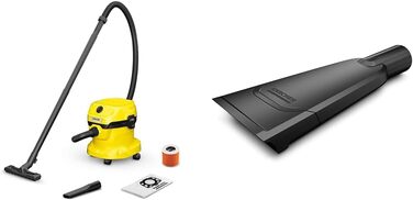 Пилосос для вологого/сухого прибирання Krcher WD 2 Plus V-12/4/18/C, функція видування, потужність 1000 Вт, пластиковий контейнер