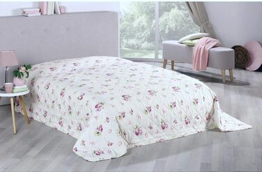 Чохол для кушетки, універсальний, 220x240 см, покривало для дивана в стилі кантрі, клаптиковий стиль (приблизно 220x240 см, колір рожевий), 24 XXL