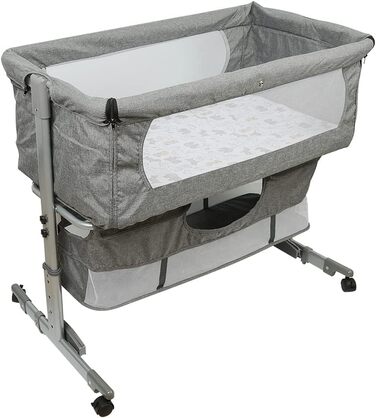 Колиска Cododo з матрацом та москітною сіткою, ліжечко 2-в-1, Cododo для дітей від 0 до 36 місяців, складна, 2-в-1, дитяча колиска, мобільне приліжкове ліжечко (93 x 57 x 71 88 см)