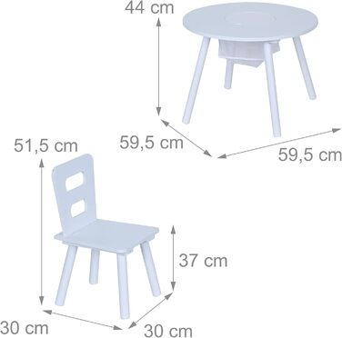 Дитячий комплект сидіння Relaxdays, дитячий стіл з 2 стільцями, з місцем для зберігання, для хлопчиків та дівчаток, дитячий куточок для сидіння, МДФ, білий