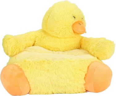 Плюшеве сидіння у формі качки зі спинкою - м&39яке, зручне та миється, милий дизайн тварин для спальні або ігрової кімнати