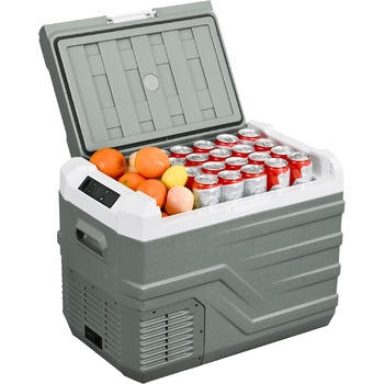 Портативний електричний холодильник, 35 л, автомобільний холодильник 12/24 В постійного струму 100 240 Вольт змінного струму порта