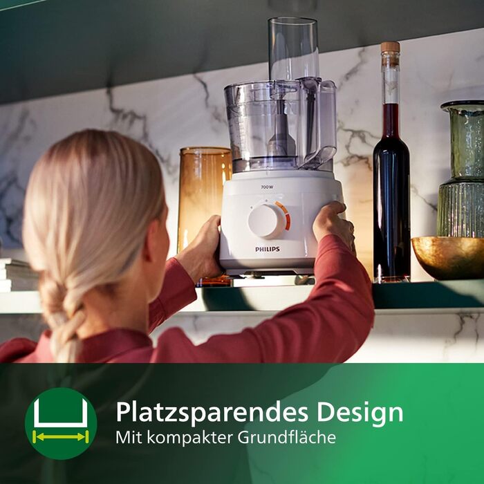 Кухонний комбайн Philips Daily Collection HR7310/00 (700 Вт, 16 функцій, чаша 2 л, диск 2-в-1), білий