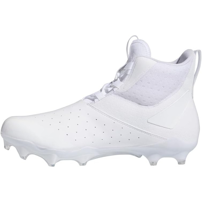 Кросівки для американського футболу adidas Unisex Adizero Chaos 17 Жіночі/18 Чоловічі Білі Срібні Металічні Білі