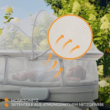 Дитяче ліжечко Lionelo Coral 3 в 1 до 9 кг, колиска, ваги для малюків, 5 швидкостей гойдання, 12 мелодій, 4 колеса, ергономічний матрац, таймер, пульт дистанційного керування, москітна сітка