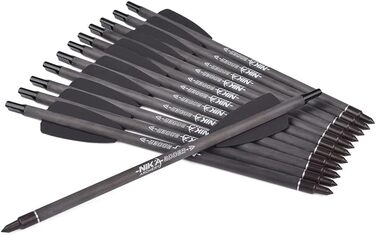 Карбонові болти SP350 для арбалета Cobra System R9 — 7,5″ (218 мм), 100 гран, 12 шт., чорні