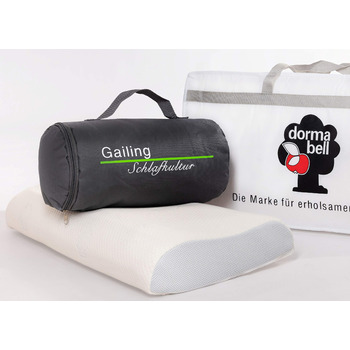 Подушка для підтримки шийного відділу хребта Dormabell з безкоштовною дорожньою сумкою та сумкою для зберігання (NB2)
