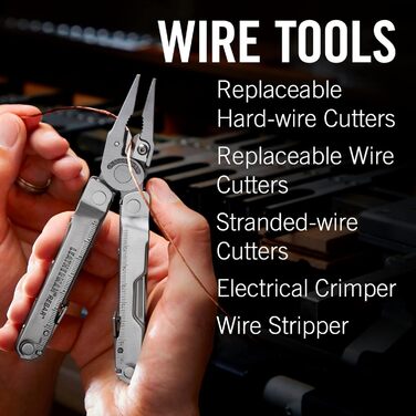 Компактний мультиінструмент з 17 важливими інструментами, виготовлений з нержавіючої сталі, з нейлоновою кобурою сріблястого кольо