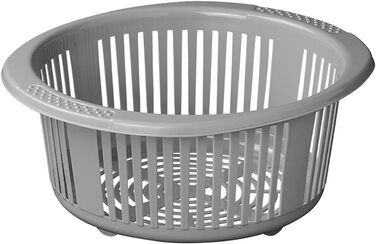 Доступна та якісна 1 х миска для миття посуду з вкладишем для універсального використання 15-літрова кемпінгова миска, кругла Ø35 см, пластикова з ручкою для дому та автофургонів