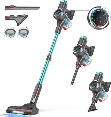 Акумуляторний пилосос, акумуляторний пилосос 550 Вт/45 тис. Па, час роботи 60 хв, самонесуча конструкція, акумуляторний пилосос з