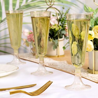 Келихи для шампанського Czemo пластикові 20 шт. келихи для шампанського пластикові келихи для шампанського тверді пластикові стака