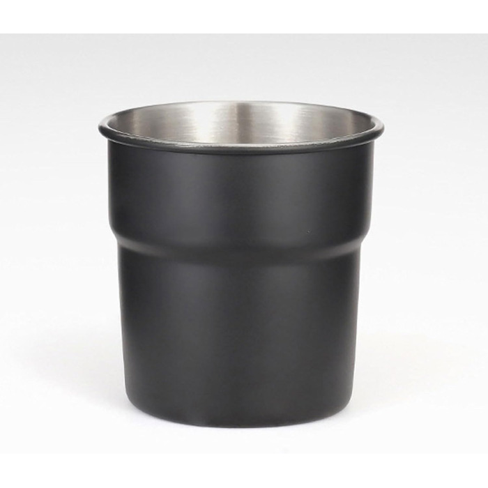 Стакани з нержавіючої сталі для подорожей та активного відпочинку, для кави, молока, як запасні, штабельовані, з кришками, для кемпінгу та походів, чорні, 4