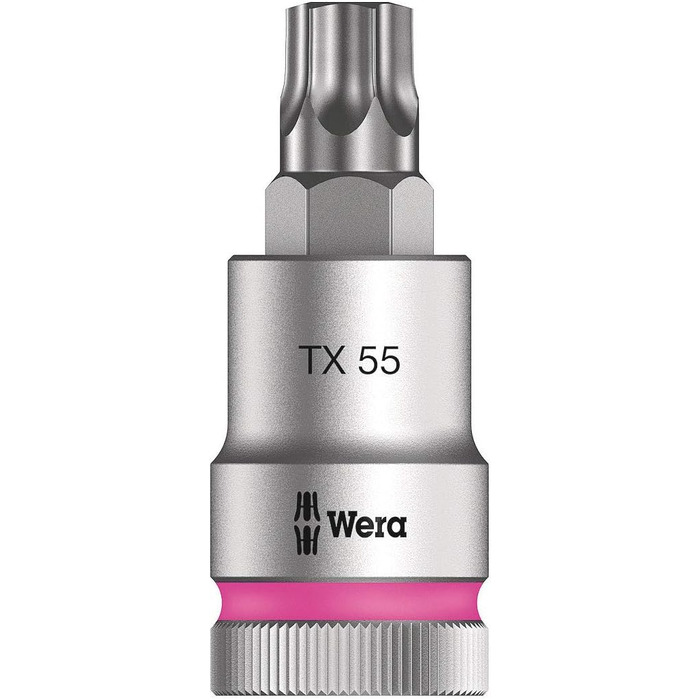 Набір біт Wera 05003997001 C 3, TORX HF Zyklop Bitnuss-Satz, Torx, з фіксатором, привід 1/2, 6 предметів