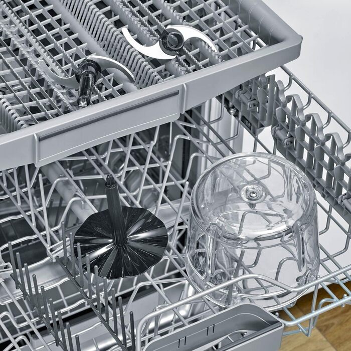 Акумуляторний універсальний подрібнювач, мультишредер для грубого та дрібного подрібнення, подрібнювач з широким набором аксесуарів, нержавіюча сталь чорного матового/матова, KM 3866