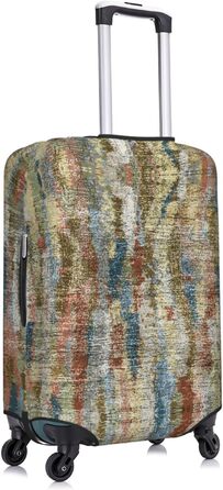 Чохол для валізи Богемний Абстракт з еластичної тканини, захисний від подряпин та пилу, чорний, розмір 85 см