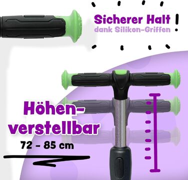 Дитячий самокат Apollo KidsPro 4 складний дитячий самокат, регульований по висоті триколісний самокат самокат для дітей віком від