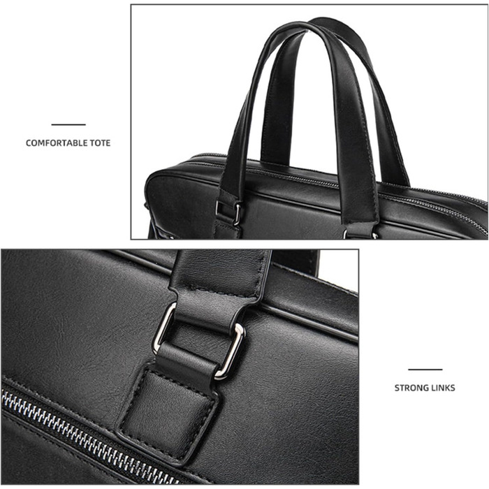 Сумка для ноутбука, портфель, сумочка, ділова сумка для ноутбука 15,6 дюйма, чоловіча, сумка для комп'ютера, шкіряний портфель, по