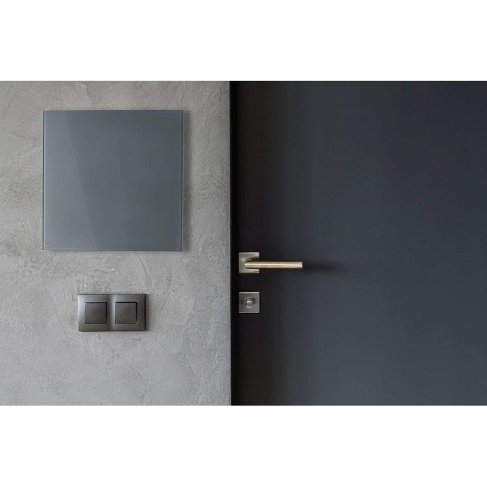 Скринька для ключів Bonsport зі скляною магнітною дошкою - дошка для пам&39яток, включаючи 6 магнітів - ідеально підходить для коридору, вхідної зони, офісу - 33x33x6,8 см - антрацит