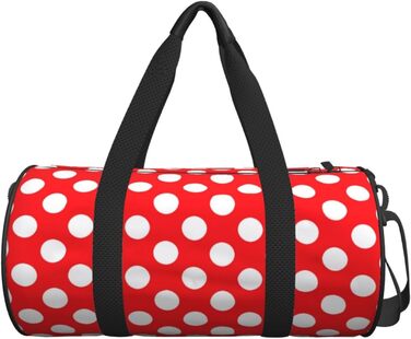 Синя смугаста сумка-дорожня сумка з черепом, кругла, великої місткості, легка та міцна, чудовий подарунок для піших прогулянок, відпустки, ділових поїздок та іншого, з милим гороховим візерунком, універсальний розмір.