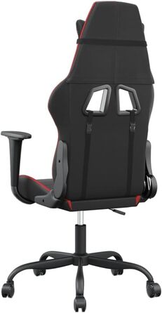Ігрове крісло з функцією масажу, чорно-червона штучна шкіра, офісне крісло, ігрове крісло, ігрове крісло, обертове крісло, стілець для столу - 345400