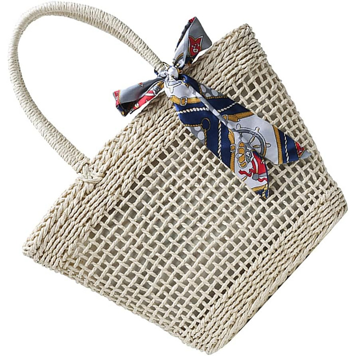 Модна плетена сумочка, ткана сумка, багатофункціональна сумка, дорожня сумка для жінок Бежевий, 1 шт.