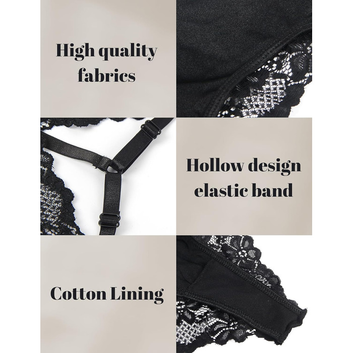 Жіночі сексуальні трусики-стрінги, бразильські трусики, мереживо, великі розміри, еротична білизна, Т-подібна спинка, жіноча білизна, пишні міні-трусики-бікіні, ML 1-чорний