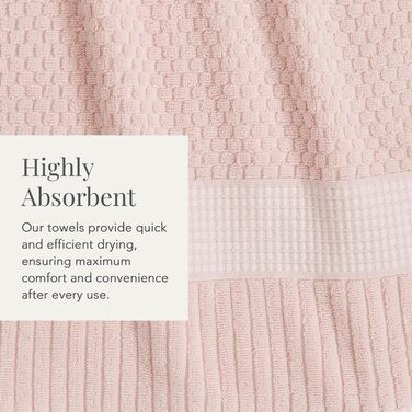 Набір рушників з 100 бавовни, 6 предметів, надзвичайно м'які та поглинаючі, швидкосохнучі, 2 банних рушники, 2 рушники для рук та