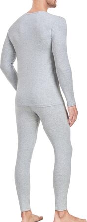 Чоловічий комплект термобілизни Wirarpa, бавовна, легкий, м&39який термопідвіс та довгі труси, сірий, M