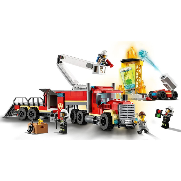 Конструктор LEGO 60282 City Mobile Fire Operations Center, іграшка пожежна машина