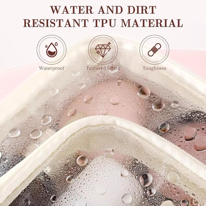 Косметичка, сумка для макіяжу Косметичка для подорожей, водонепроникна косметичка з PU шкіри з відділеннями, портативна косметичка