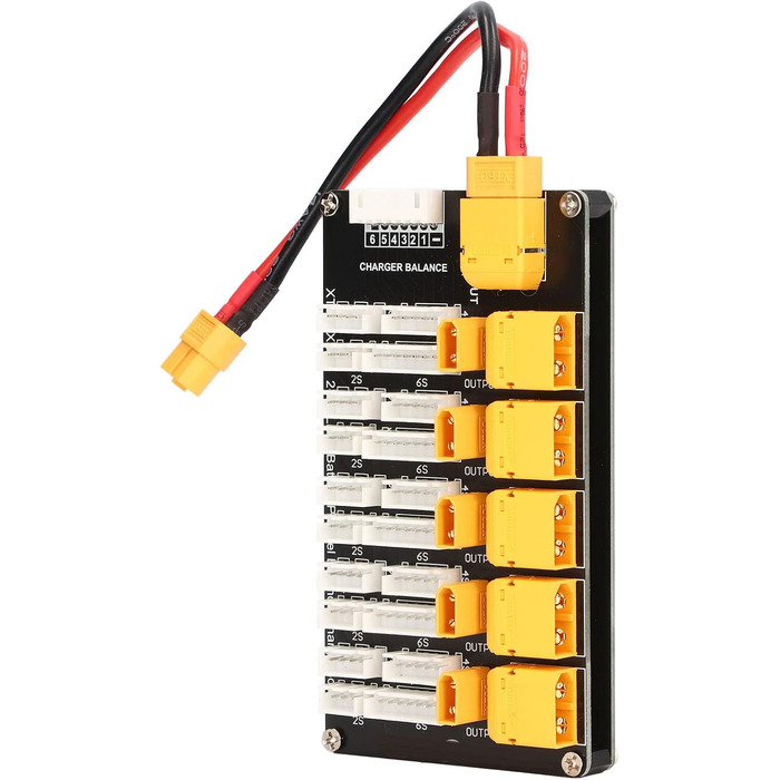Плата заряджання літієвих акумуляторів, плата заряджання літієвих акумуляторів, паралельний роз&39єм XT30 XT60, літієві акумулятори 2S-6S для зарядного пристрою B6, гаража та майстерні