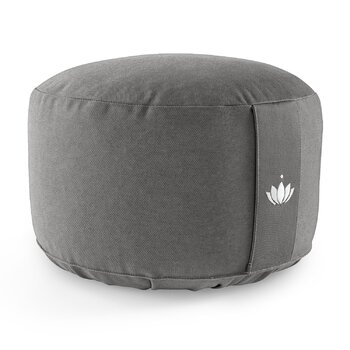Подушка для медитації Lotuscrafts, надзвичайно висока з висотою сидіння 20 см, подушка для йоги з наповнювачем зі спельти, кругла подушка для йоги, кругла подушка для підлоги, подушка для медитації для йоги, чохол, який можна прати, сертифікована GOTS, ан