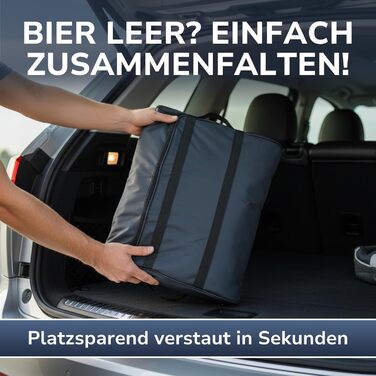 Сумка-холодильник для пивних ящиків - Складана, ізольована термосумка для пива - Легка та міцна - Ідеально підходить для барбекю, вечірок, фестивалів та кемпінгу